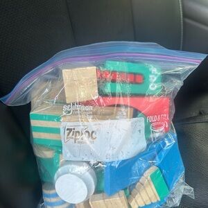 FAO Schwarz Colorful Building Blocks Set